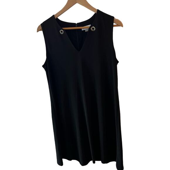 Calvin Klein Dresses & Skirts - Calvin Klein Black Sleeveless Shift Dress Women’s Size 8 Stretch Slimming LBD